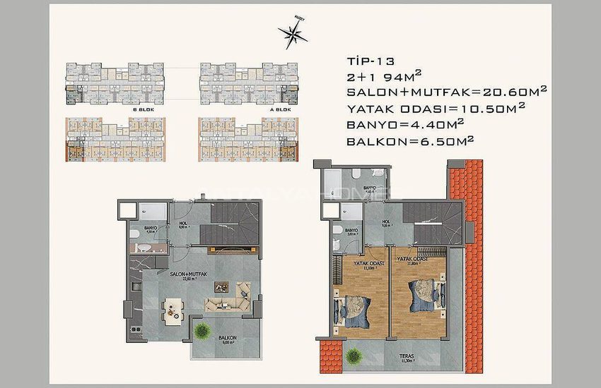 New Apartments in Avsallar Alanya with Nature and Sea View 45