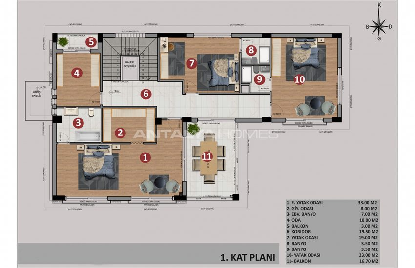 Smart Villas with 350 M² Private Garden in Antalya Döşemealtı 13