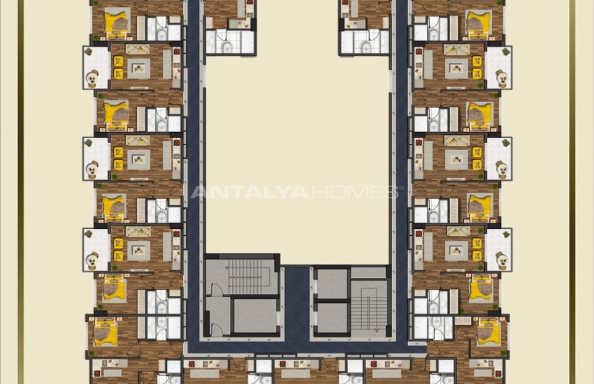 Tosmur'da Otel İmkanlarına Sahip Deniz Manzaralı Rezidanslar 25