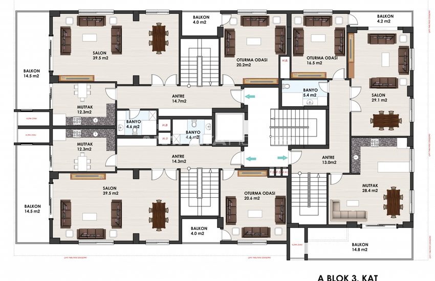Appartementen Dichtbij Voorzieningen In Het Centrum Van Alanya 10