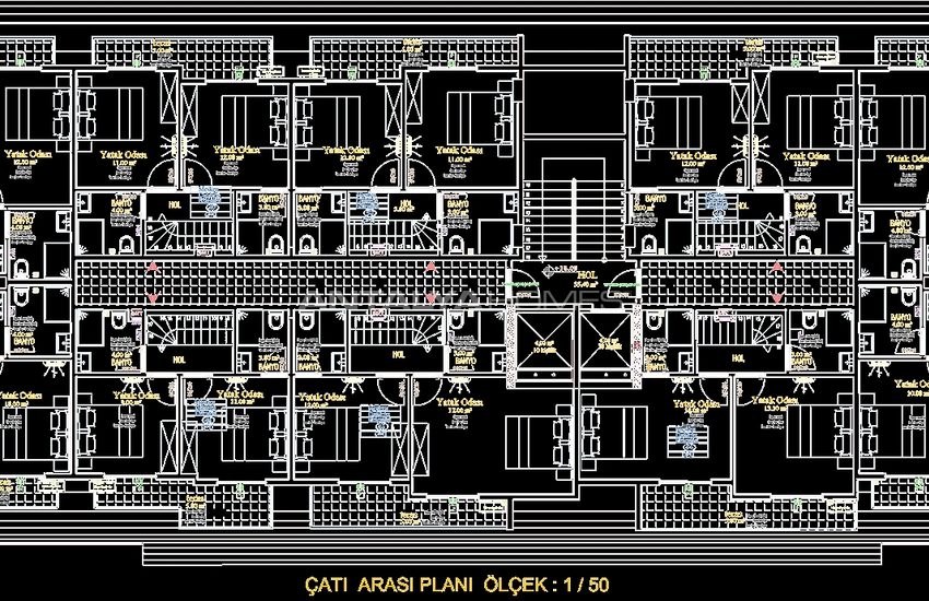 Centrally Located New Alanya Flats 600 Meter to the Beach 21