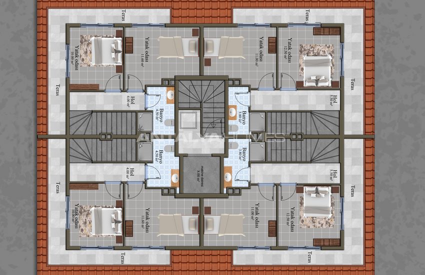 Luxury Flats in Alanya Close to All Amenities in Mahmutlar 29