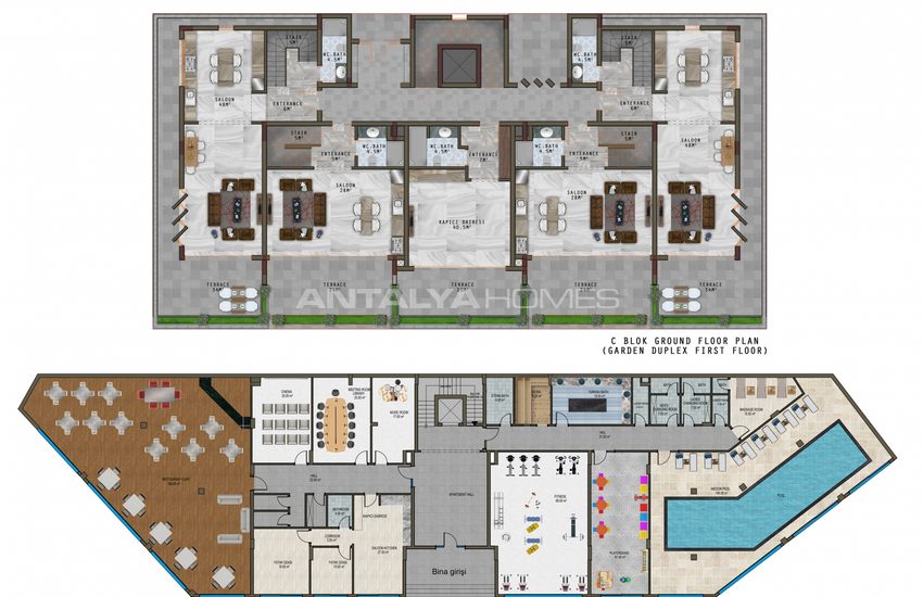 Full Activity Apartments with Swimming Pool in Kargicak 16