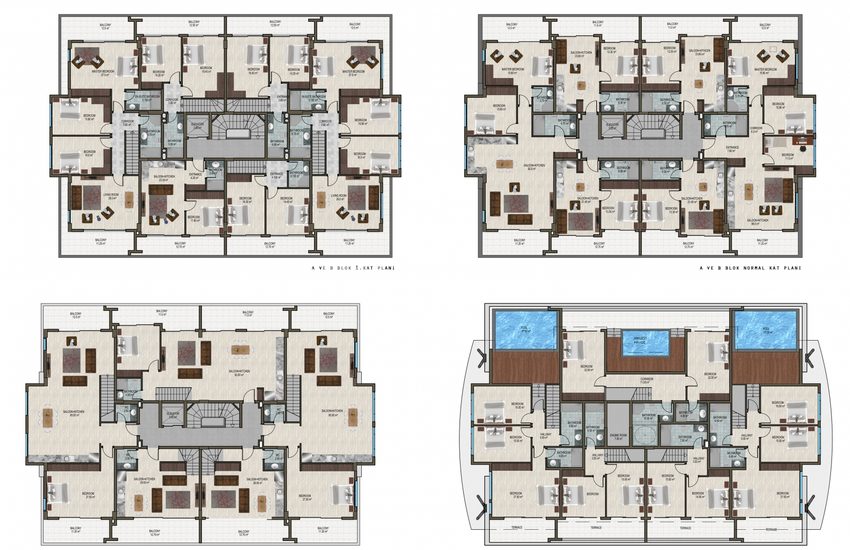 Full Activity Apartments with Swimming Pool in Kargicak 18