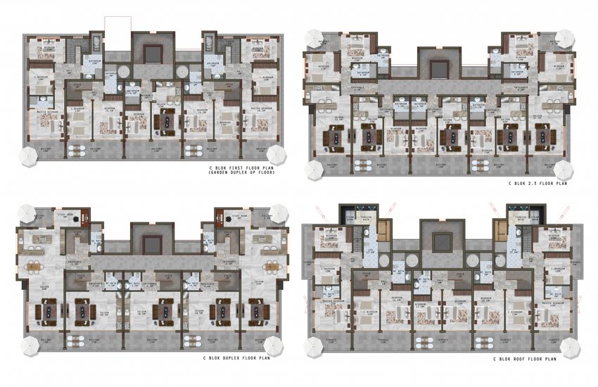 Full Activity Apartments with Swimming Pool in Kargicak 15