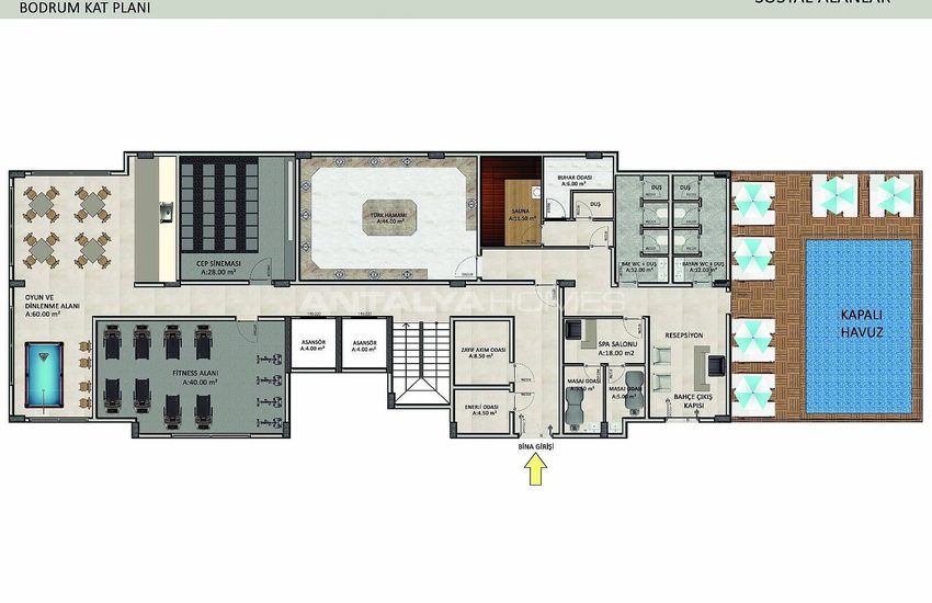 Immobiliers Avec Riches Caractéristiques À Alanya Oba 29