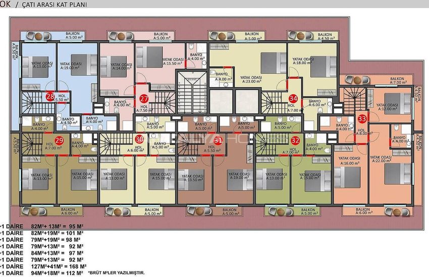 Immobiliers Avec Riches Caractéristiques À Alanya Oba 35