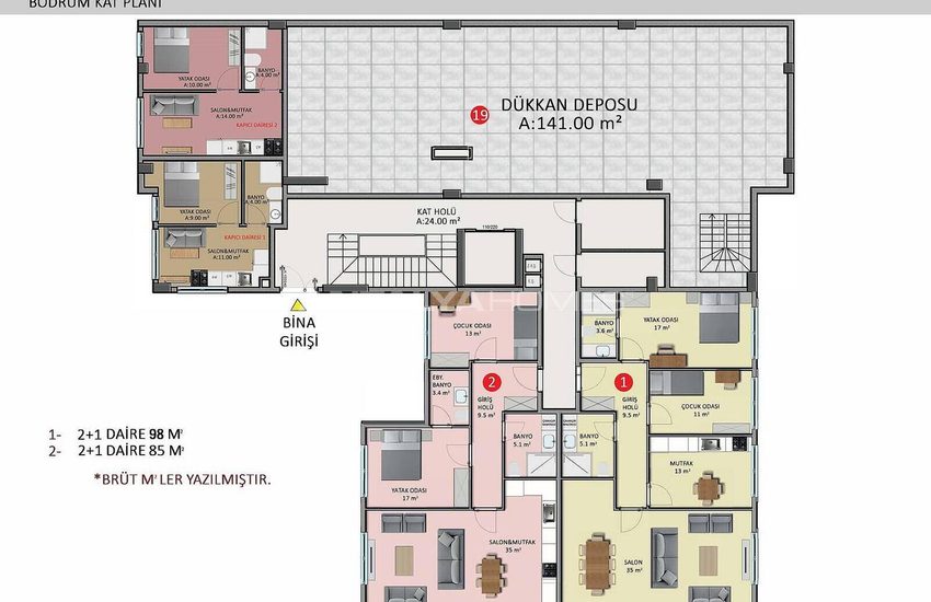 Immobiliers Avec Riches Caractéristiques À Alanya Oba 37