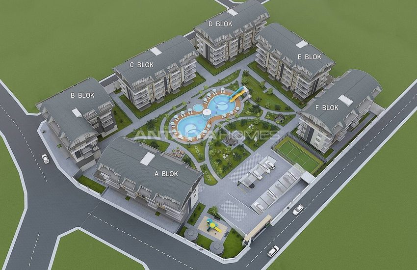 Immobiliers Avec Riches Caractéristiques À Alanya Oba 26