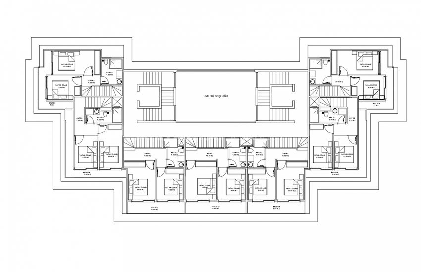 Luxurious Investment Apartments for Sale in Alanya Mahmutlar 17