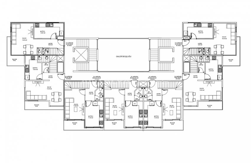 Luxurious Investment Apartments for Sale in Alanya Mahmutlar 16