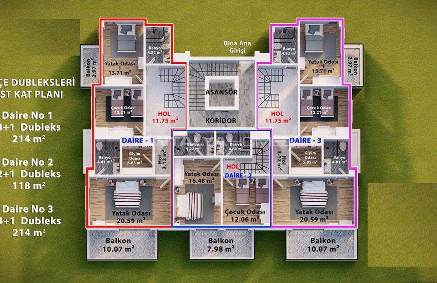 Appartements Concept Villa Avec Vue Sur Mer À Alanya 22