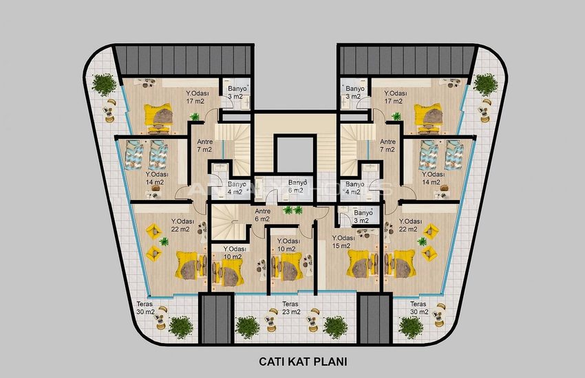 Boutique Concept Properties Close to the Airport in Alanya 42