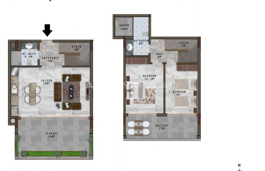 Zeezicht Appartementen In Een Hedendaags Project In Alanya 32