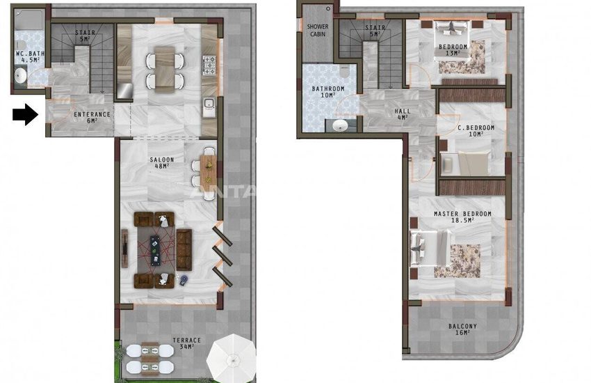Zeezicht Appartementen In Een Hedendaags Project In Alanya 33