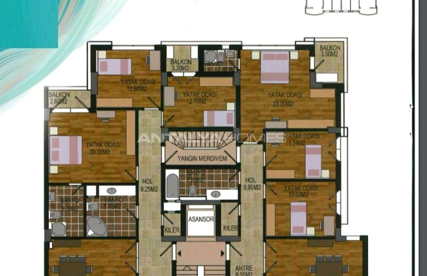 Luxury Apartments with Rich Interior Features in Konyaalti 52