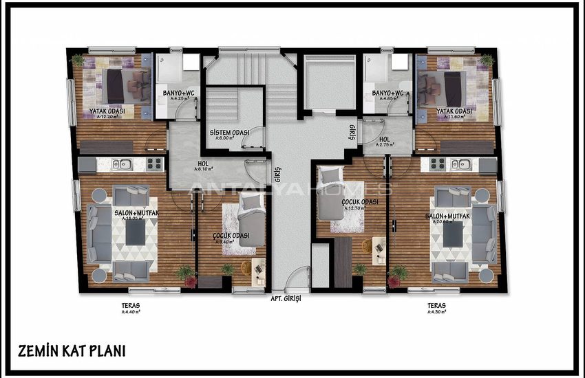 Luxury Brand New Apartments in Antalya Deniz Neighborhood 25
