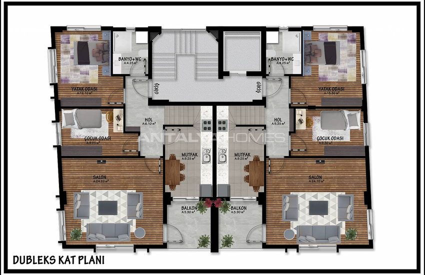 Luxury Brand New Apartments in Antalya Deniz Neighborhood 27