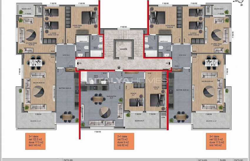 Nouveaux Immobiliers En Complexe Avec Piscine À Alanya 25