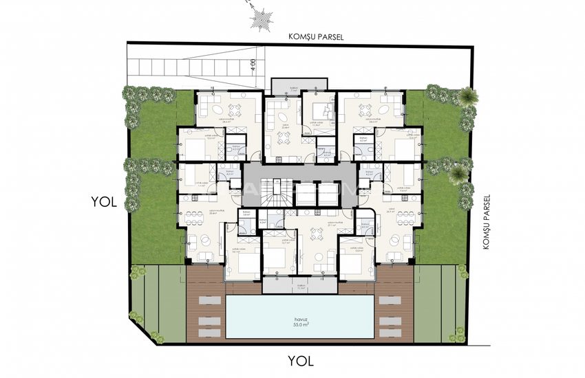 Centrally Located New Build Flats in Oba Alanya 20