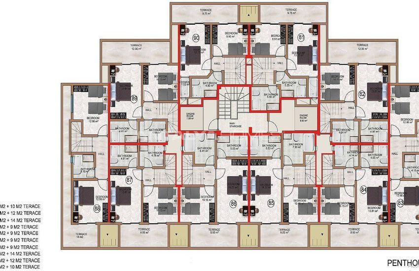 Moderne Appartementen Dicht Bij De Zee In Avsallar Alanya 32