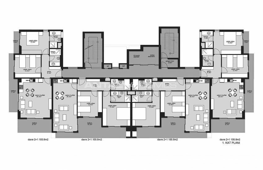 Immobilier Avec Piscines À Mahmutlar Alanya 20