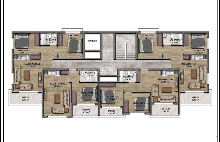 Nouveaux Appartements Avec Piscine À Aksu Antalya 14