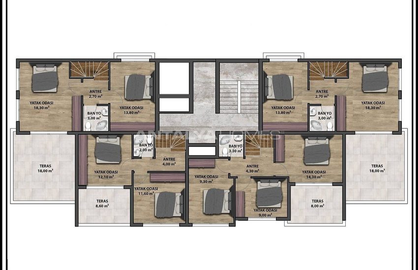 Nouveaux Appartements Avec Piscine À Aksu Antalya 15