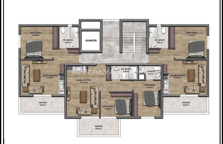 Nouveaux Appartements Avec Piscine À Aksu Antalya 13
