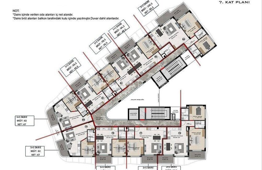 Alanya Avsallar'da Havuzlu Site İçinde Modern Daireler 13