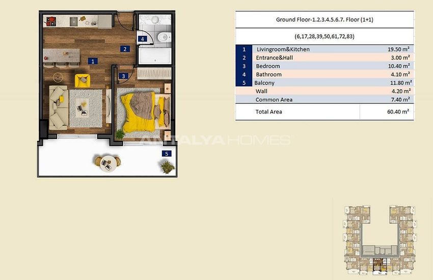 Appartements Élégants Dans Un Résidence À Alanya Tosmur 21