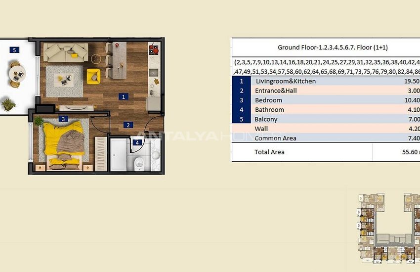 Appartements Élégants Dans Un Résidence À Alanya Tosmur 22