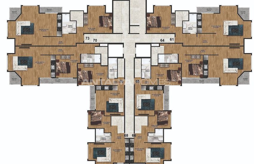 Appartements À Distance De Marche De La Plage À Alanya 10