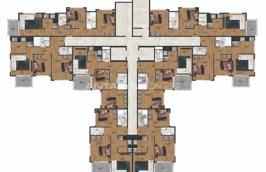 Appartements À Distance De Marche De La Plage À Alanya 17