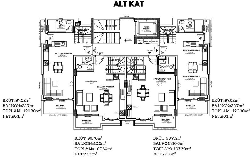 Flats Suitable for Investment in New Project in Alanya 23