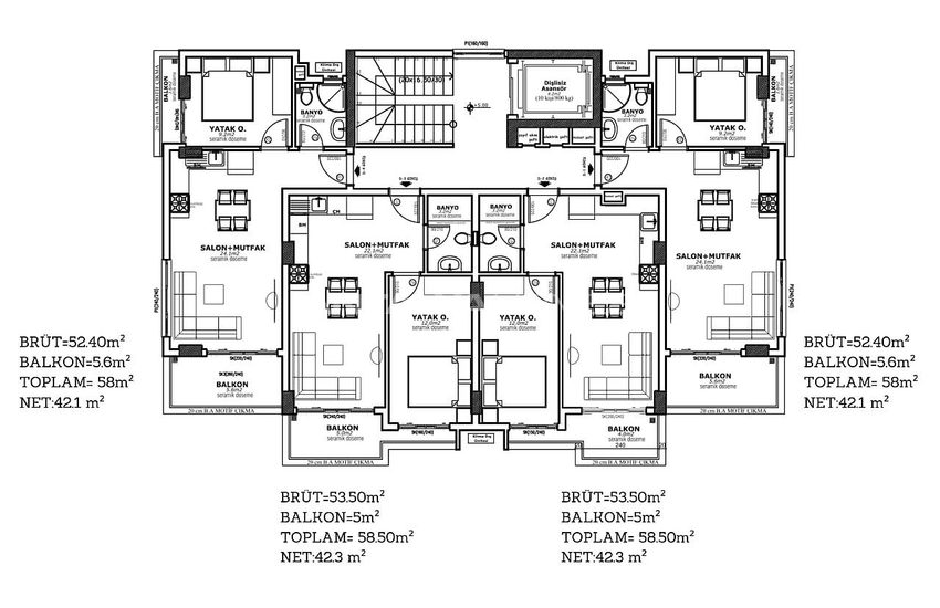 Flats Suitable for Investment in New Project in Alanya 22