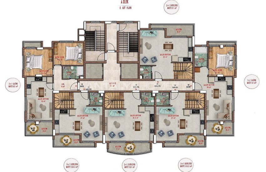Appartementen Op Loopafstand Van De Zee In Alanya 20