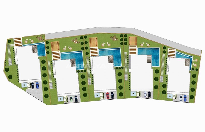 Detached Villas with Pool Close to the Sea in Alanya Yesiloz 17
