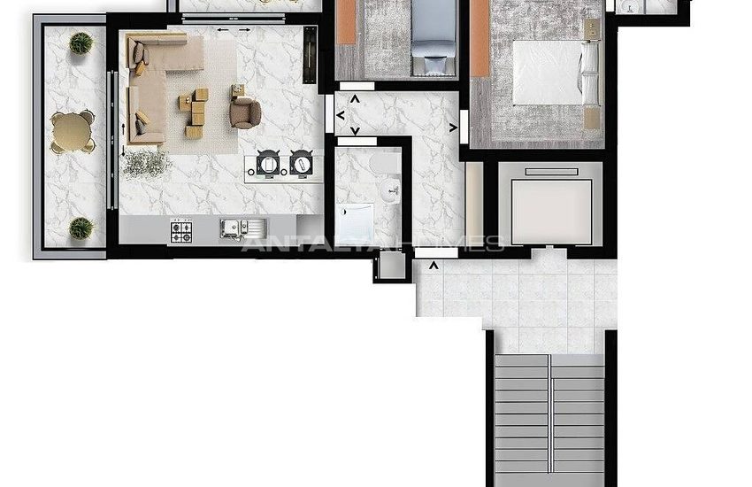 Practical Real Estate Close to Beach in Tosmur, Alanya 32
