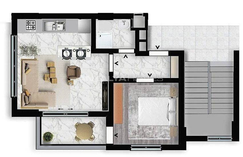 Practical Real Estate Close to Beach in Tosmur, Alanya 29