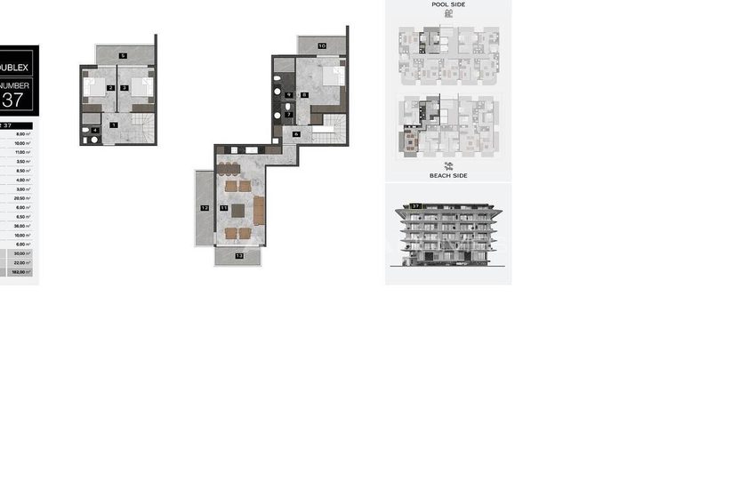 New-build Flats Nearby the Sea in a Complex in Alanya Kestel 19