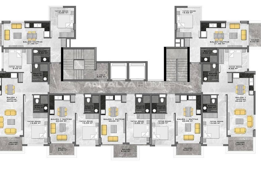Luxurious Investment Flats Close to the Sea in Demirtaş Alanya 38