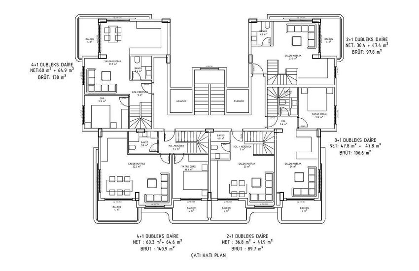 Appartementen In Project Met Sociale Voorzieningen In Alanya 28