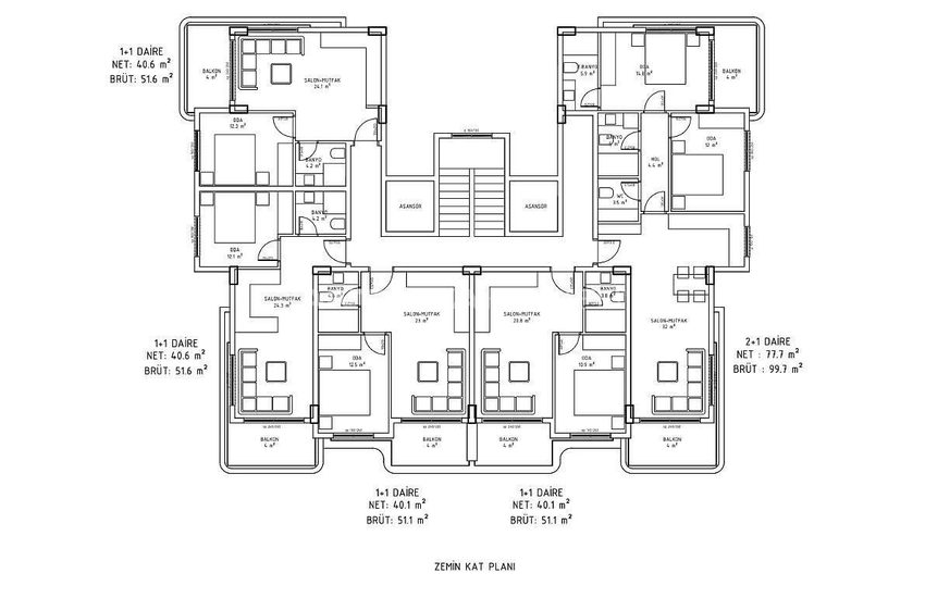 Appartementen In Project Met Sociale Voorzieningen In Alanya 29