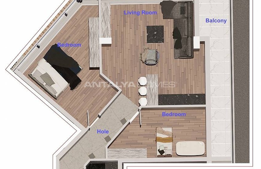 Apartments Near Sea in Complex with Car Park in Isiklar Antalya 27