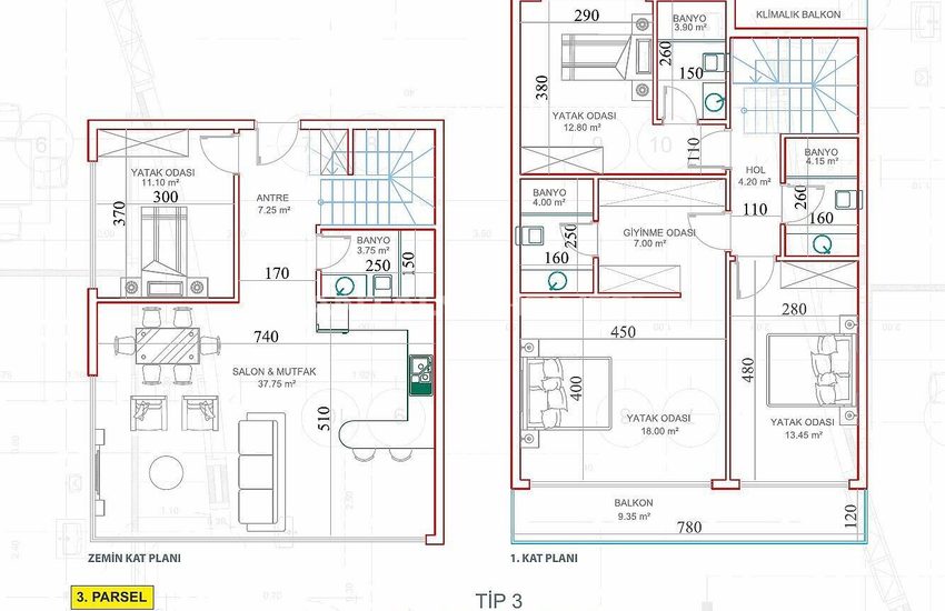 Detached and Semi-detached Luxe Villas in Kargicak Alanya 20
