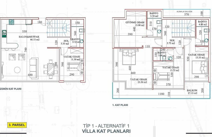 Detached and Semi-detached Luxe Villas in Kargicak Alanya 22