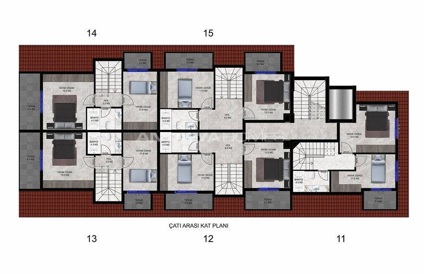 Appartementen In Een Boetiekproject Met Zwembad In Alanya 30