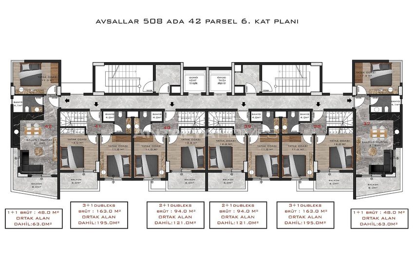 Luxurious Properties in the Center of Avsallar Alanya 24