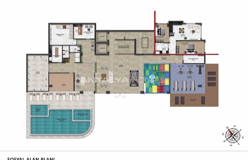 Immobilier Dans Une Résidence Avec Facilités À Alanya Demirtas 10